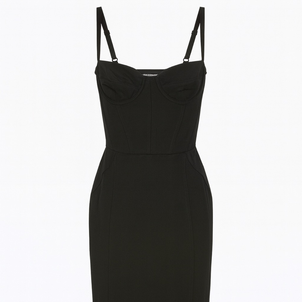D&G Classic Black Strapless Dress